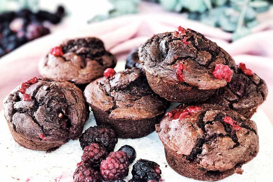 Choc Berry Muffins