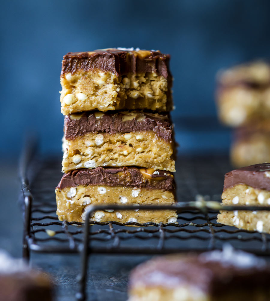 Peanut Butter And Chocolate Ganache Protein Bites
