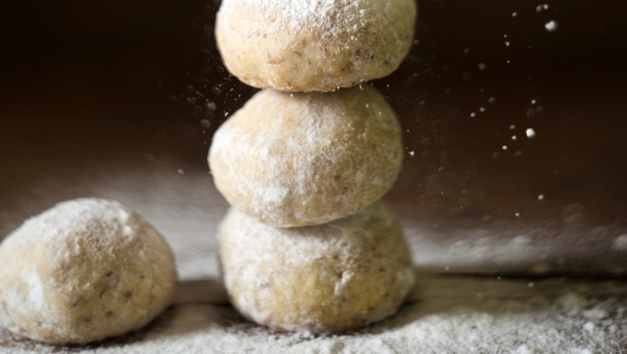 Ginger-Spiced Lemon Hazelnut Balls