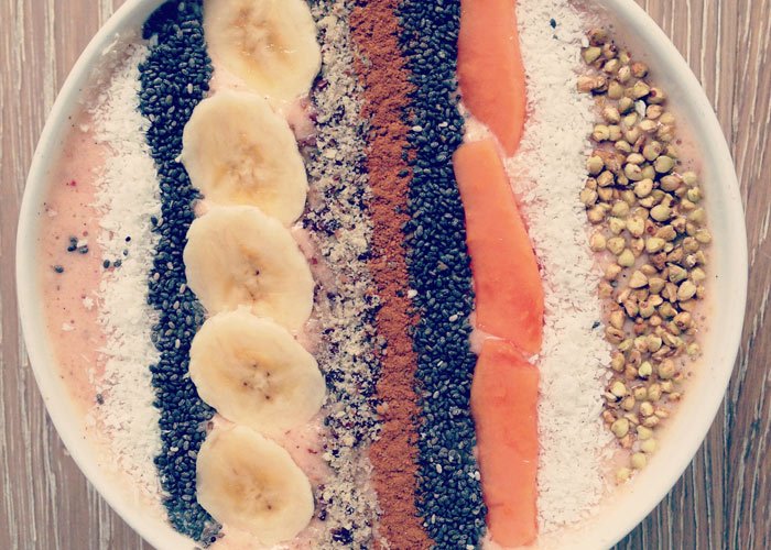 Vanilla, Papaya and Banana Smoothie