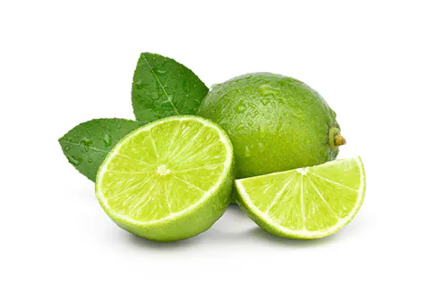 fresh limes cut