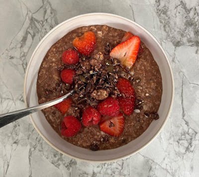 Hot Chocolate Protein Oats