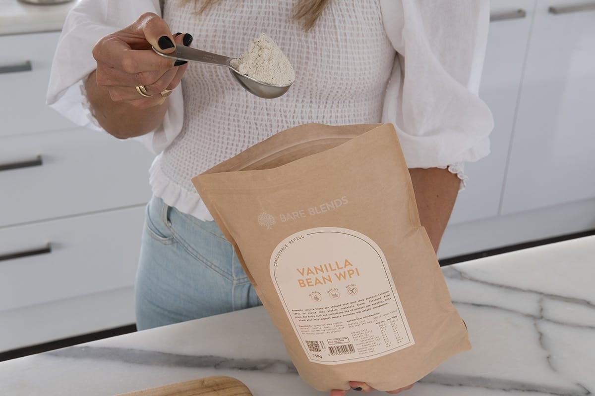 Vanilla WPI bag and scoop 