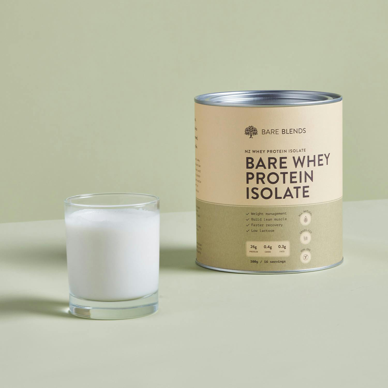 Bare Whey Protein Isolate Grassfed WPI Bare Blends