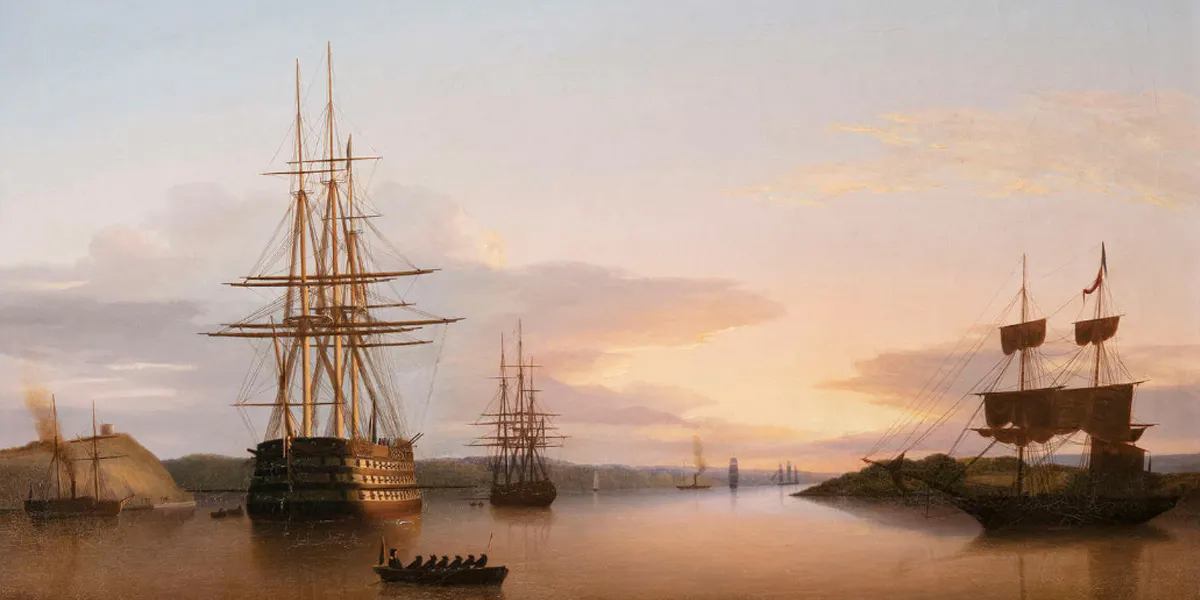 George Mouncey Wheatley Atkinson, ‘Cork Harbour at Sunset’. Photo: Adam’s