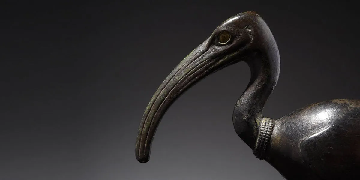 Thot-Ibis statuette, bronze, dark green patina, Egypt, Low-Period, 664-332 BC, image © HVMC