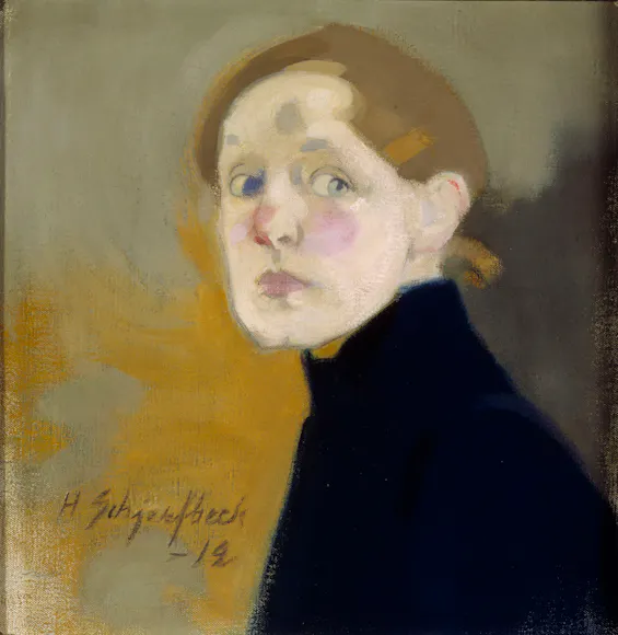 "Självporträtt", Helene Schjerfbeck, 1912, foto: Hannu Aaltonen via Ateneum