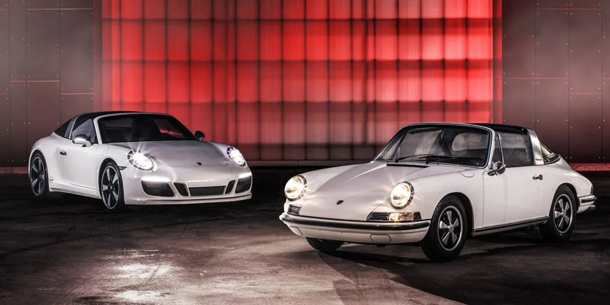 1968 Porsche 911 S Targa Light Ivory - 2018 Porsche 911 TARGA 4S Light Ivory. Imagen vía: © Finarte