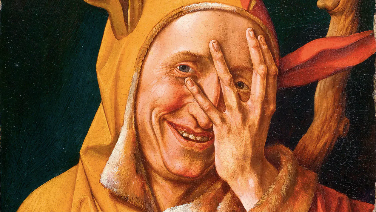 Meister von 1537/Frans Verbeeck (vor 1530 Mechelen um 1570), Bildnis eines Narren, Öl/Holz, um 1550 | Foto: Koller (Detail)