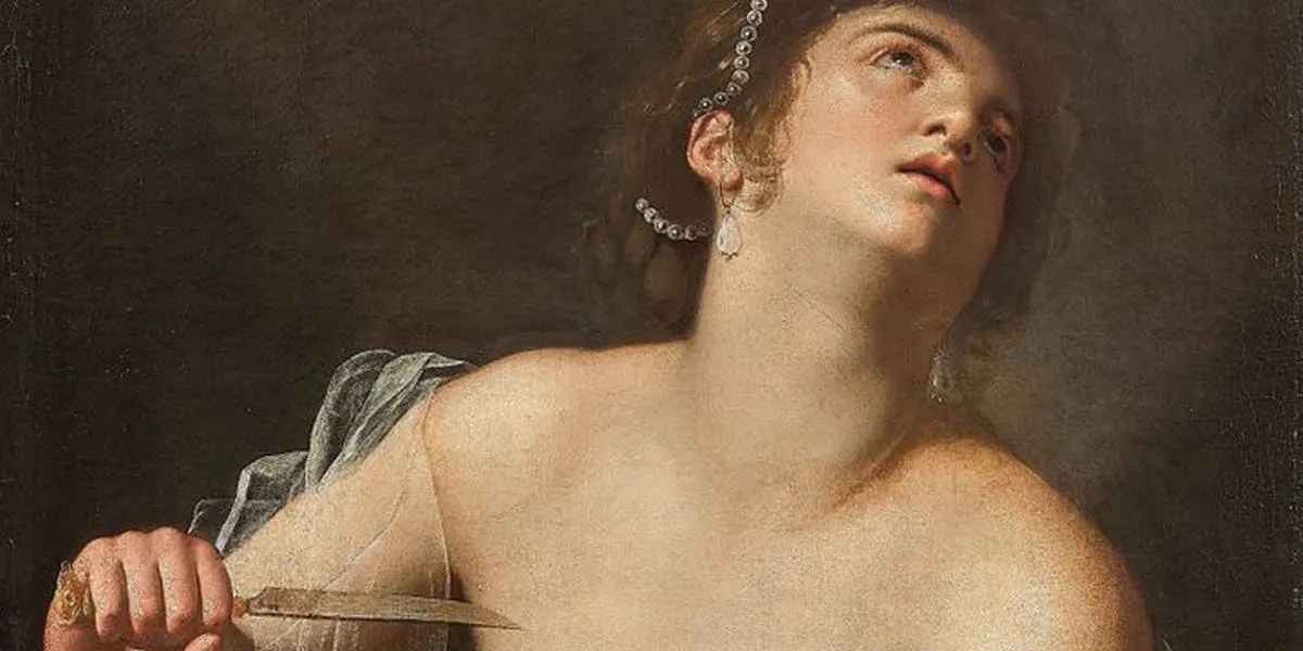 Artemisia Gentileschi, Lucretia. | Photo: © Artcurial (detail)