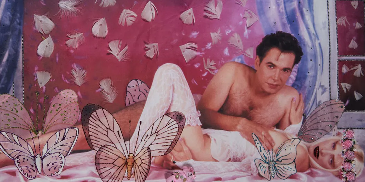 Riccardo Schicchi , Ilona Staller et Jeff Koons, photo imprimée sur toile, collection privée d’Ilona Staller, alias Cicciolina, image © Wannenes