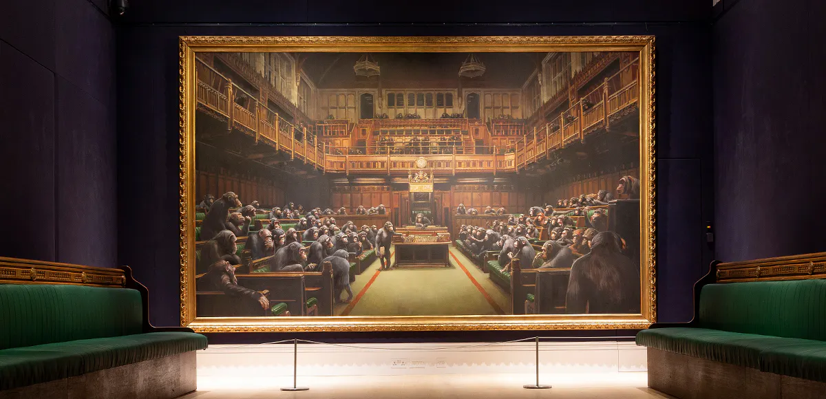 Banksy, « Devolved Parliament ». Foto © Sotheby's