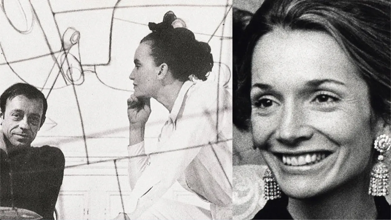 Links: Ausschnitt aus dem Video The Magical Universe of Claude & François-Xavier Lalanne via Sotheby's, © Sotheby's (Detail) || Rechts: Lee Radziwill, © Ron Galella/Ron Galella Collection/Getty Images via Christie's (Detail)