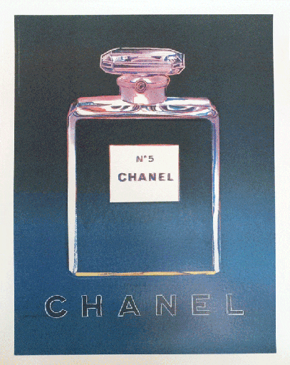 Andy Warhol, Chanel No. 5 (Set di quattro), 1997. Litografie a colori. Foto: Artsnap