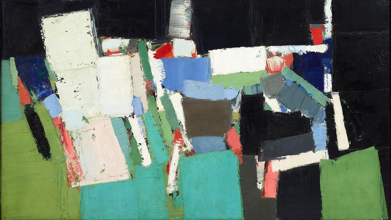 NICOLAS DE STAËL. Parc des Princes. Óleo sobre lienzo (1952). Imagen vía: © Christie's