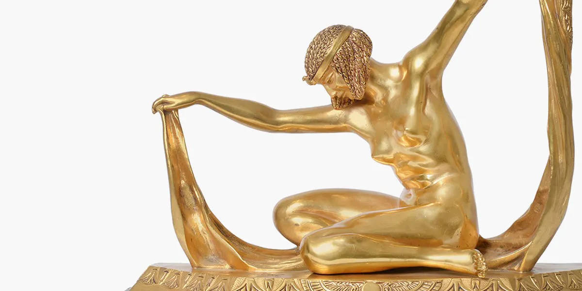 Claire Jeanne Roberte Colignet, Isis, gilt bronze nude study (detail), picture © Cheffins