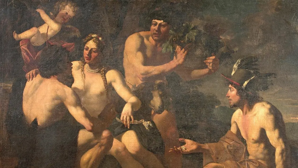 THEODOOR ROMBOUTS. Mars, Vénus, Bacchus et Mercure
