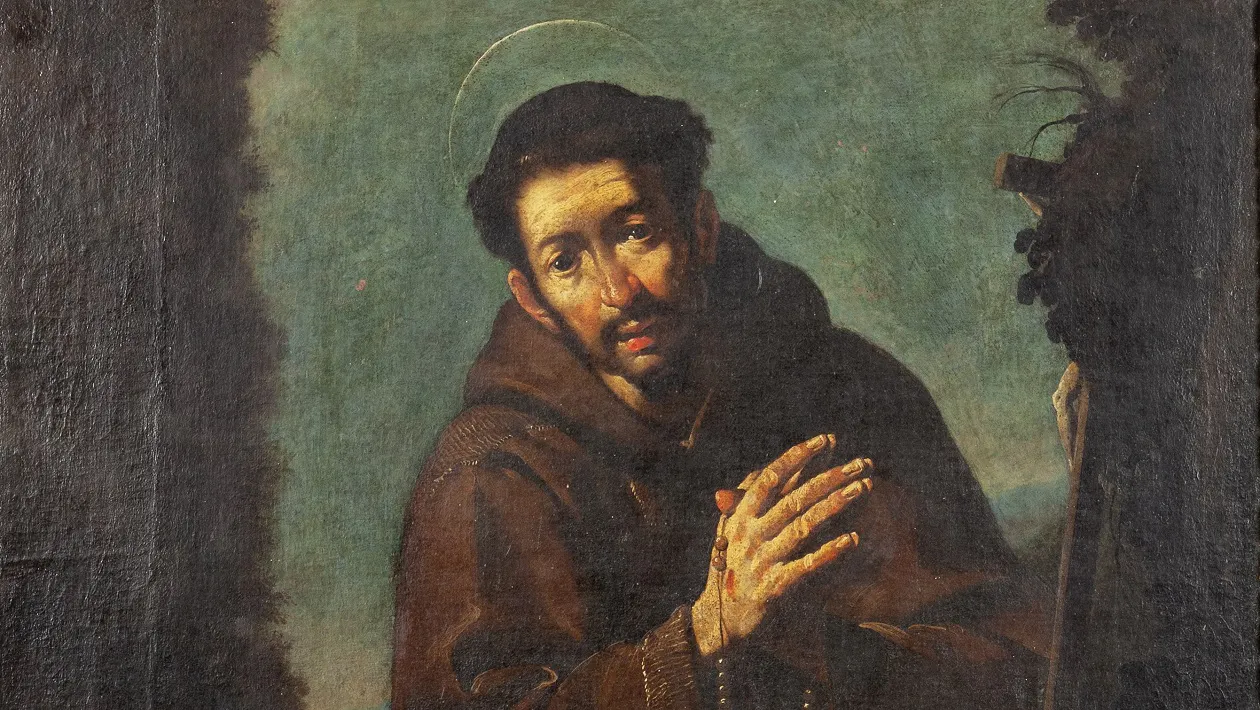 BERNARDO STROZZI. San Francesco in Preghiera. Óleo sobre lienzo. Imagen vía: Aste Boetto