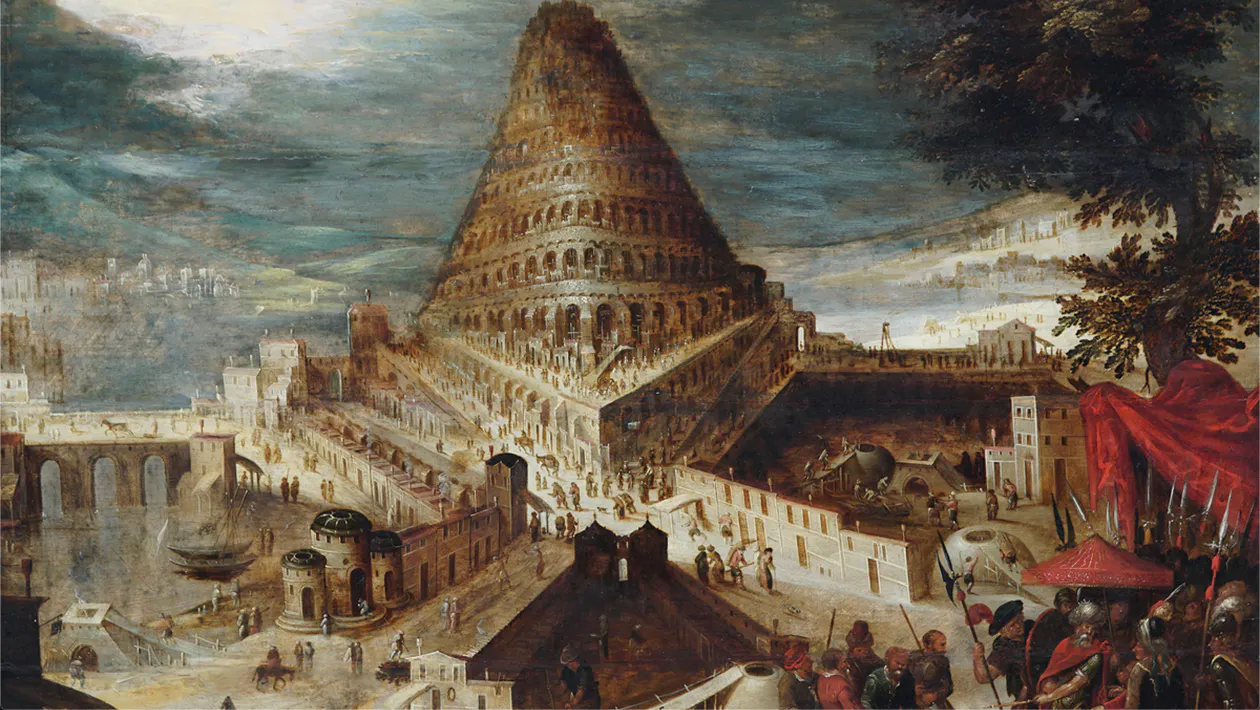 Hendrick van Cleve III, Der Turmbau zu Babel, Öl/Eichenholz, 1570-80 | Foto: Kiefer (Detail)