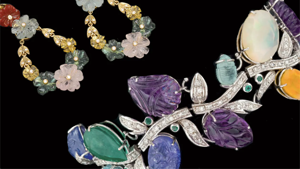 Gut kombiniert: Bunter Schmuck bei Durán Arte y Subastas