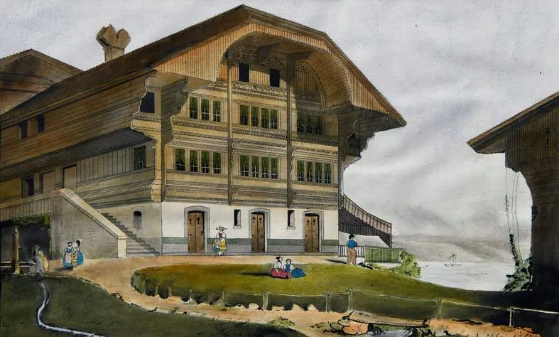 Premier dessin à l'aquarelle daté de 1865 de Paul Gauguin, image © Rouillac via France Bleu