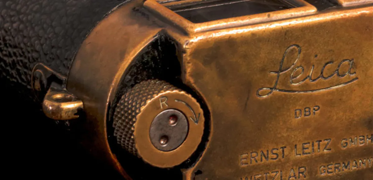 Leica M3 version noire, le quinzième de la série à avoir été produit (détail), image © Chiswick Auctions