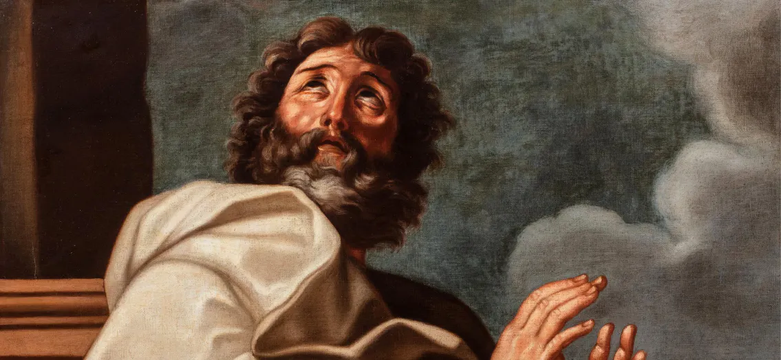 École romaine, XVIIIe scièle, de Carlo Maratta, San Simone il Cananeo (détail), image © Finarte