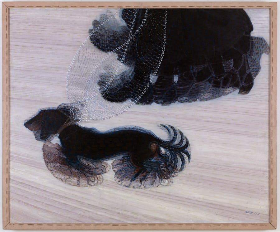 Giacomo Balla (1871-1958),  Dynamism of a Dog on a Leash, 1912, oil on canvas. Albright–Knox Art Gallery, New York. Photo in the public domain 