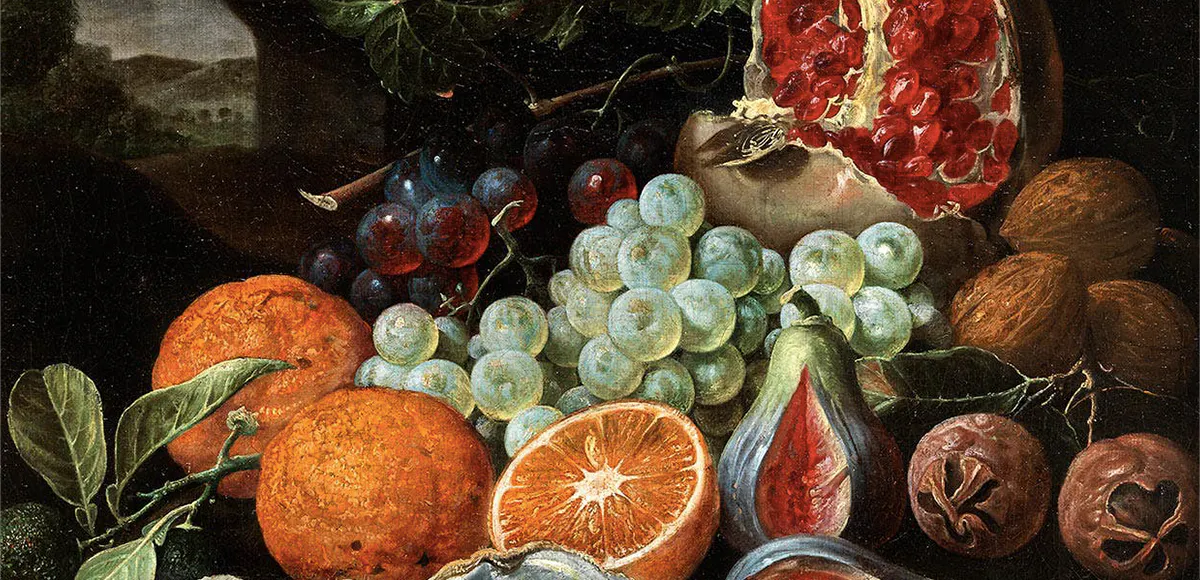 Joris van Son (1623 Antwerpen 1667), Früchtestillleben, Öl/Lwd. | Foto: © Hampel (Detail)