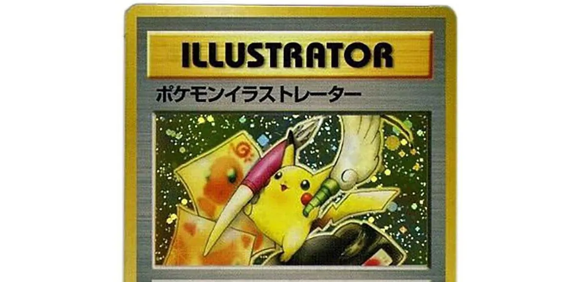(Detalle) Carta Pokémon Pikachu Illustrator (1998). Imagen vía: Kotaku