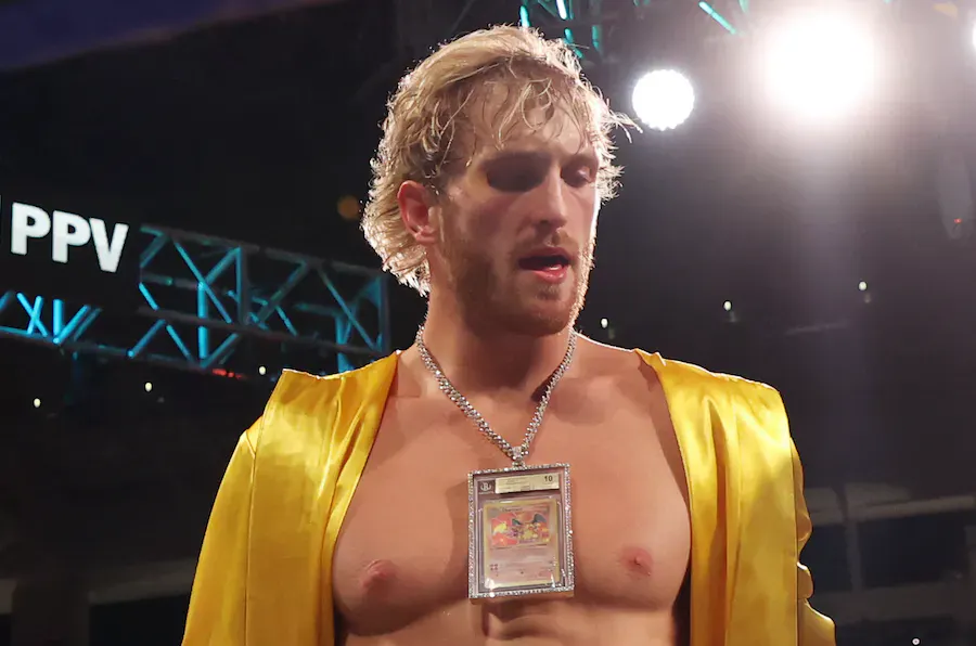 charizard pokemon card chain Purse 10K GoldTotal Carat Weight Logan Paul meets with the