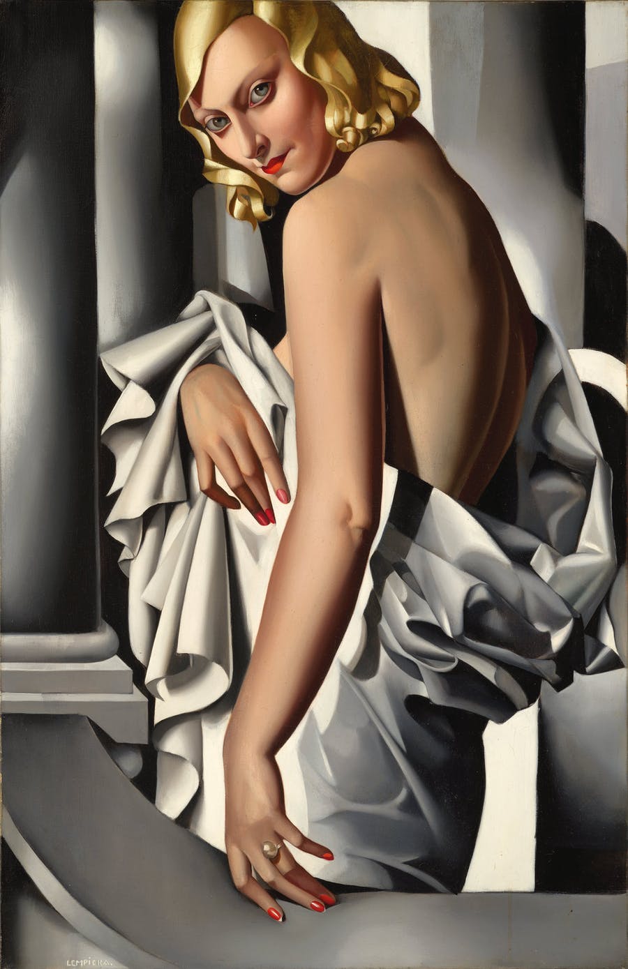 painting of lady in white dress File:Ferdinand Georg Waldmller (workshop) Lady in a white dress.jpg