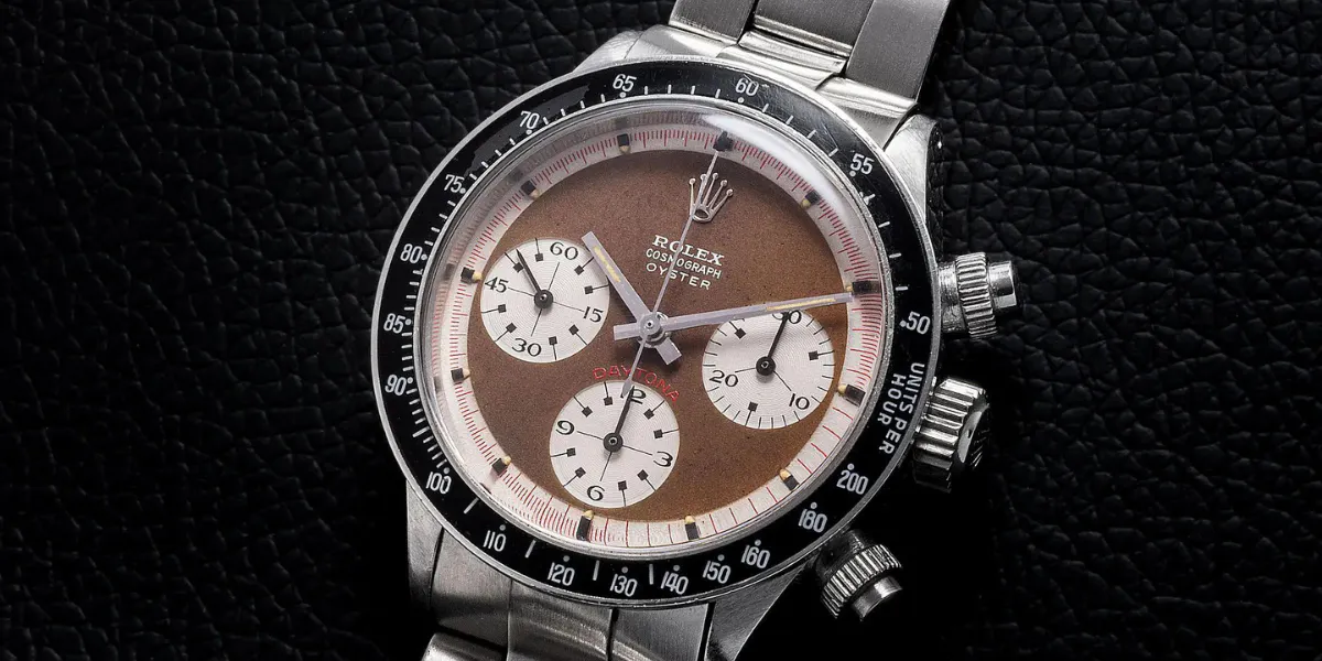 Rolex Daytona "Paul Newman" Ref. 6263 with tropical brown dial, sold for $1.9 million. Photo © Monaco Legend Group
