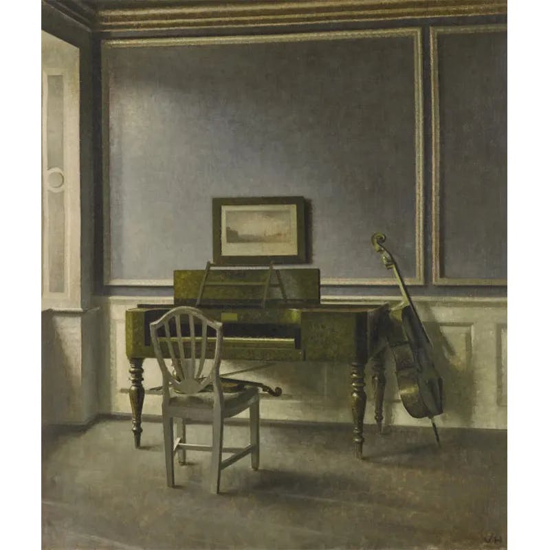Vilhelm Hammershøi, Interior. The Music Room, Strandgade 30, 1907. Image © Sotheby's