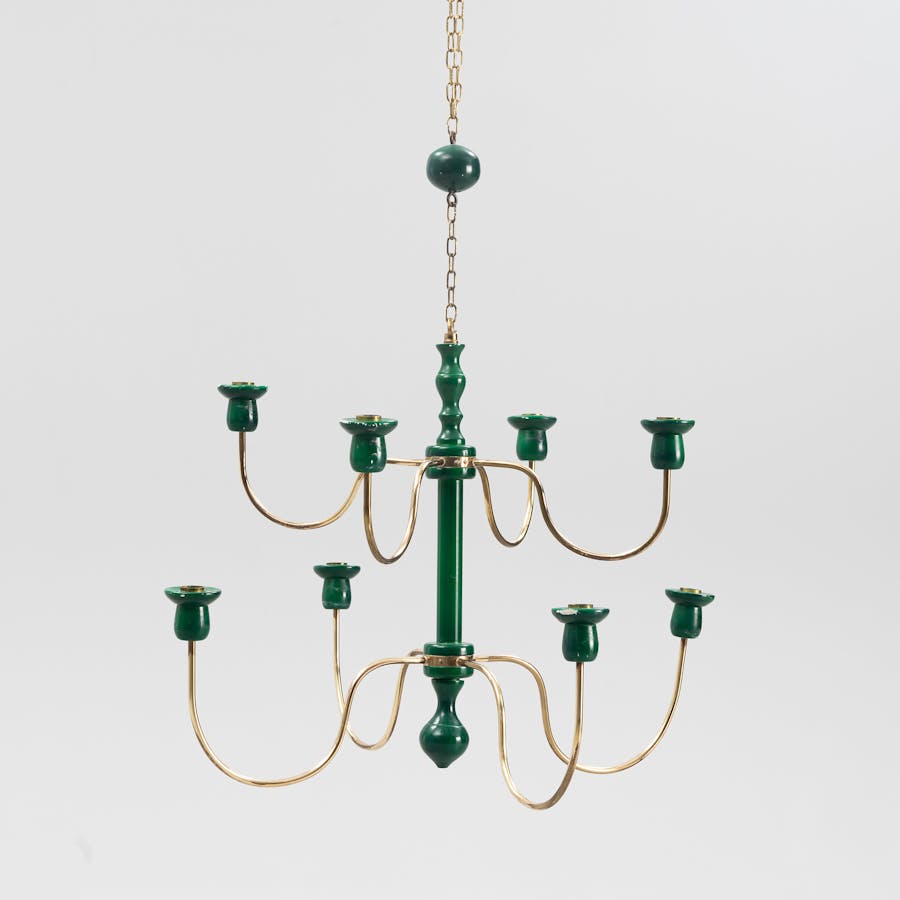 Josef Frank, chandelier, model 2586, Firma Svenskt Tenn. Photo © Bukowskis 
