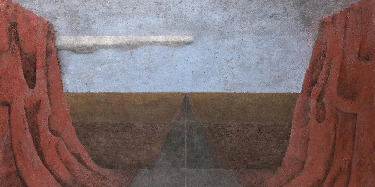 Rufino Tamayo (1899-1991), 'Camino al infinito', 1977, olja på dik, signerad och daterad, 130 x 195 cm. Foto © Tajan (detalj)