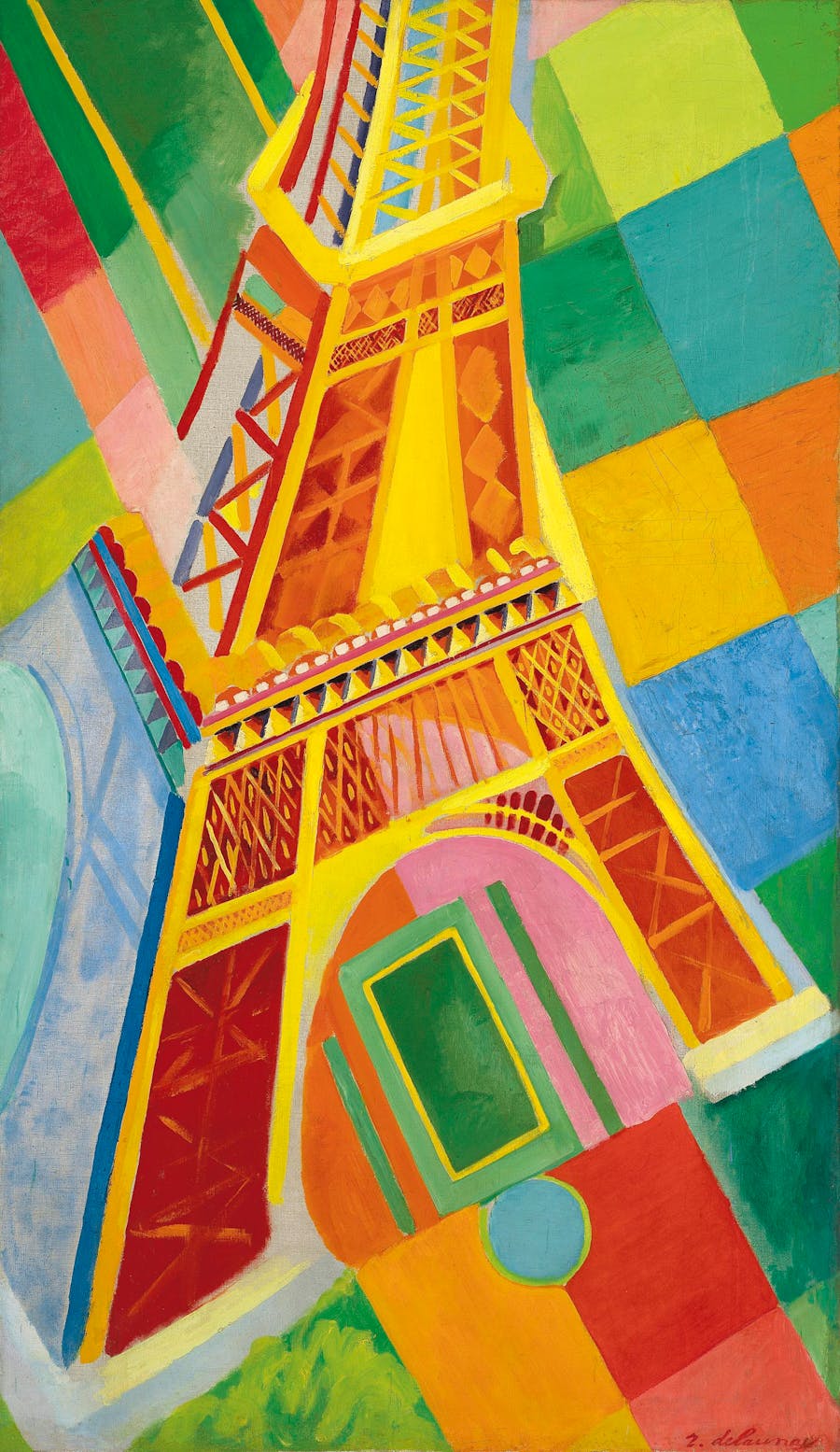 Robert Delaunay, ‘Tour Eiffel’, 1926, oil on canvas, 196 cm x 114 cm. Photo: Christie’s