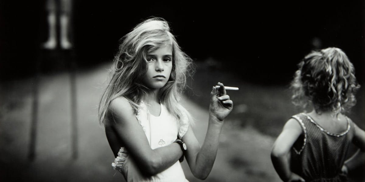 Sally Mann, 'Candy Cigarette', 1989, silver Gelatin print (detail). Photo © Phillips