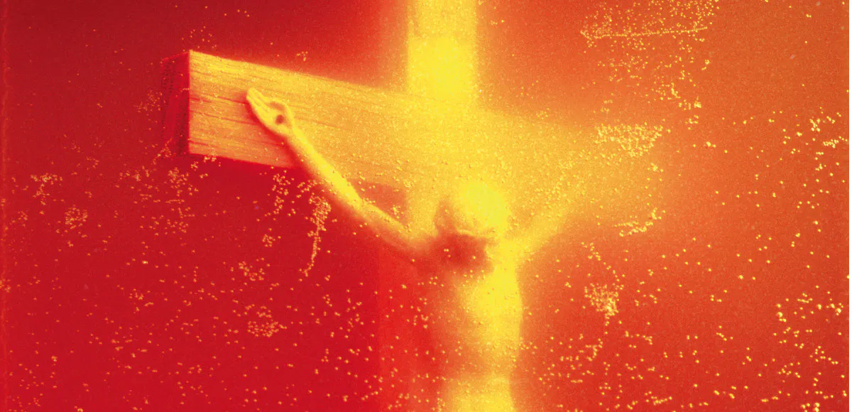 "Piss Christ", Andres Serrano, 1987. Foto: © Andres Serrano, courtesy Galerie Yvon Lambert, Paris / CNAP via Nationalmuseum