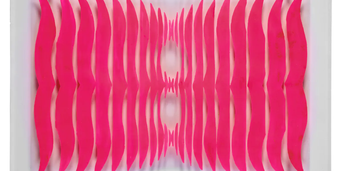 Carla Accardi (1924-2014), Senza titolo, vernice su sicofoil, 46 x 65 cm. Eseguito nel 1965. Foto © Christie's