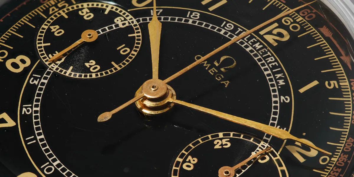 Omega, Ref. CK 2077-4, 38,5 mm, ca 1945. Foto © Phillips
