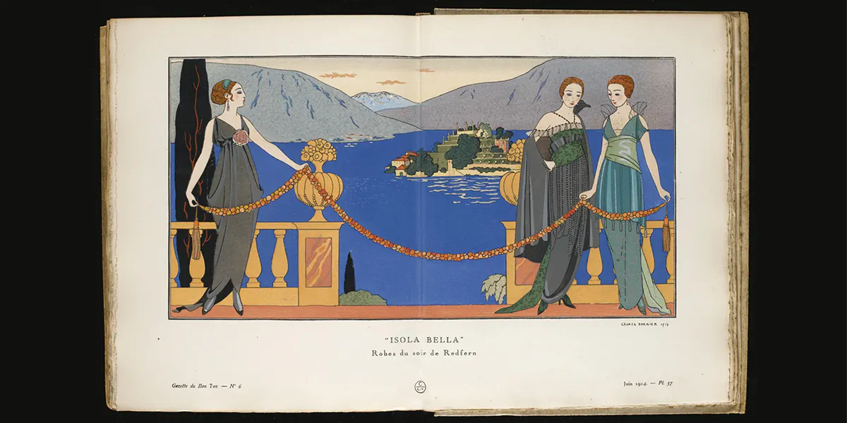 Gazette du Bon Ton. Art, modes & frivolités (Croquis de modes) [herausgegeben von Lucien Vogel]. Paris, Emile Lévy, November 1912-Juni 1914, Januar-Juni 1920. 23 Ausgaben in 4 Bänden. Foto © Sotheby's