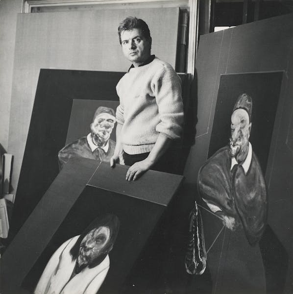 Cecil Beaton (1904-1980), ‘Francis Bacon in his studio’, 1960, gelatin silver print, 24.4cm x 24.7cm. Photo: Christie’s
