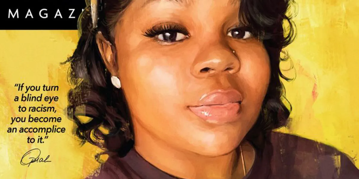 Le portrait de Breonna Taylor réalisé par Alexis Franklin apparaît sur la couverture du dernier magazine d'Oprah Winfrey, image © Alexis Franklin / Oprah Magazine