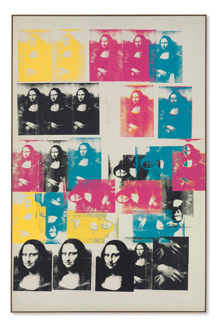 Andy Warhol (1928-1987), 'Colored Mona Lisa', 1963, screen print and graphite on canvas, 319.7 x 208.6 cm, signed and dated. Photo © Christie's
