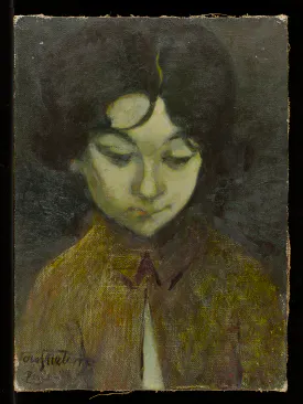 Olof Sager-Nelson (1868-1896) Ett barn. Studie.1894. Olja på duk. Foto: Silke Boulais. Paris Via Thielska Galleriet