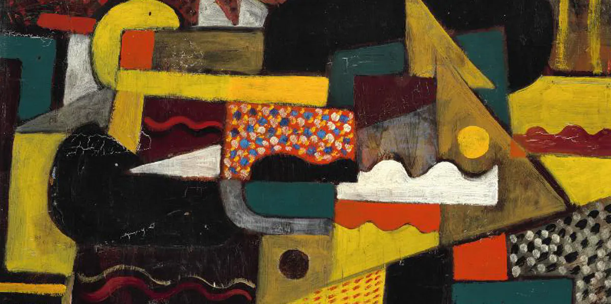 Gösta Adrian-Nilsson (1884-1965), utan titel, olja på pannå, 1919, signerad GAN, 46×37 cm. Foto © Bruun Rasmussen (detalj)