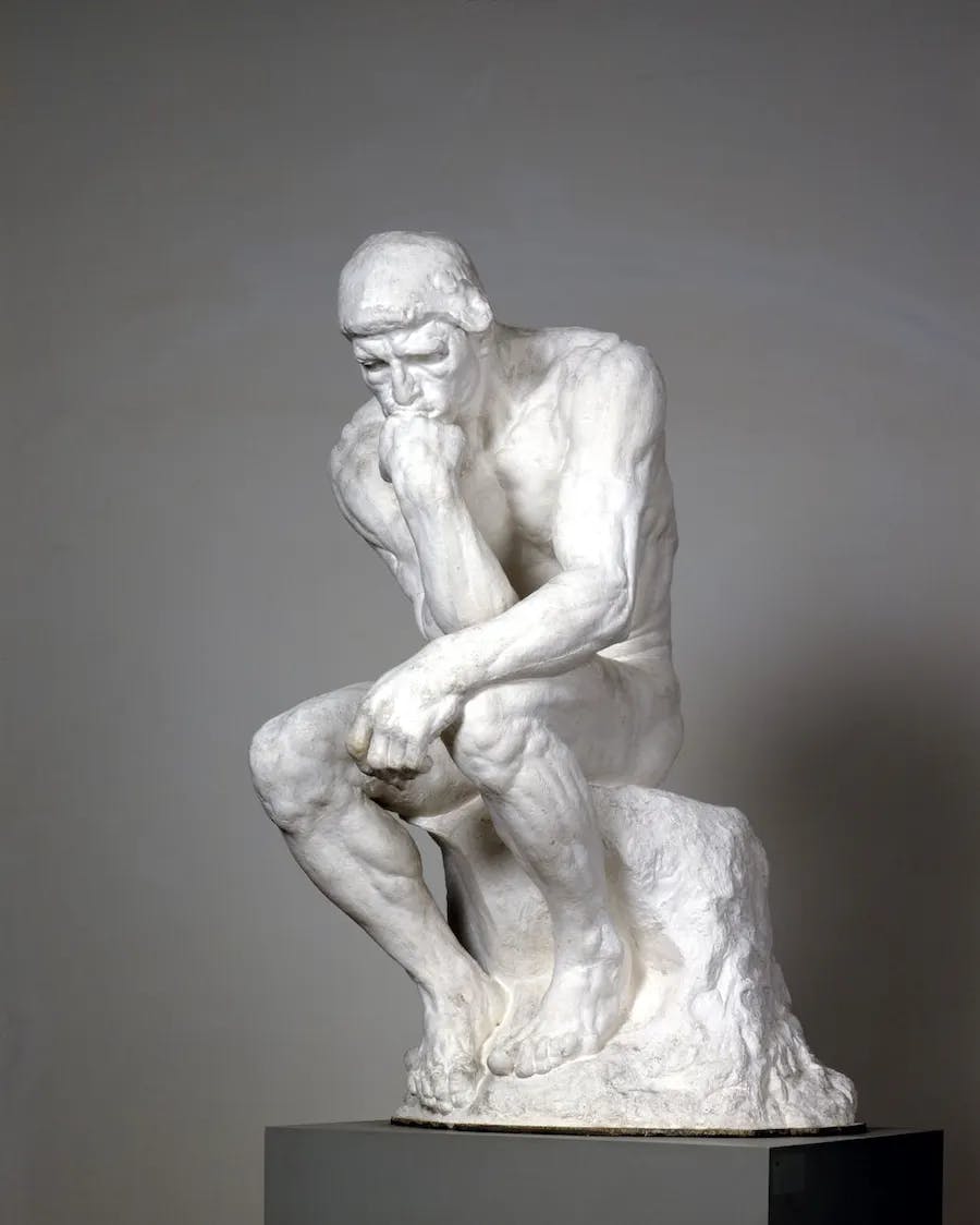 Auguste Rodin, The Thinker. Public domain image.
