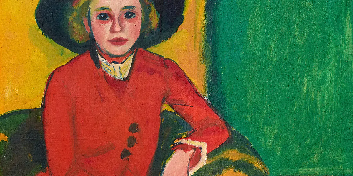 Max Pechstein (1881-1955), Ritratto di Charlotte Cuhrt, 1910, olio su tela, 173 x 80 cm, National Gallery, Londra. Immagine © Bonhams (dettaglio)