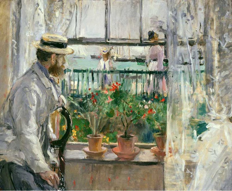 BERTHE MORISOT. "Eugène Manet à l'Île de Wight" (1875). Imagen vía: The Art Slack